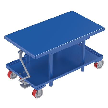 Vestil Low Profile Mech Post Table, Load Cap. 2000 lb., Platform Length: 42" MT-2442-LP